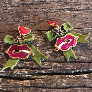 Dsquared2 lipstick earrings